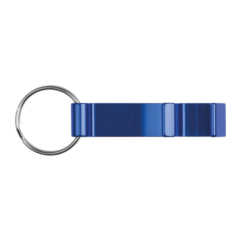 Otvárač fliaš a držiak na mobil s kľúčenkou, modrá Otvárač fliaš a držiak na mobil s kľúčenkou, modrá