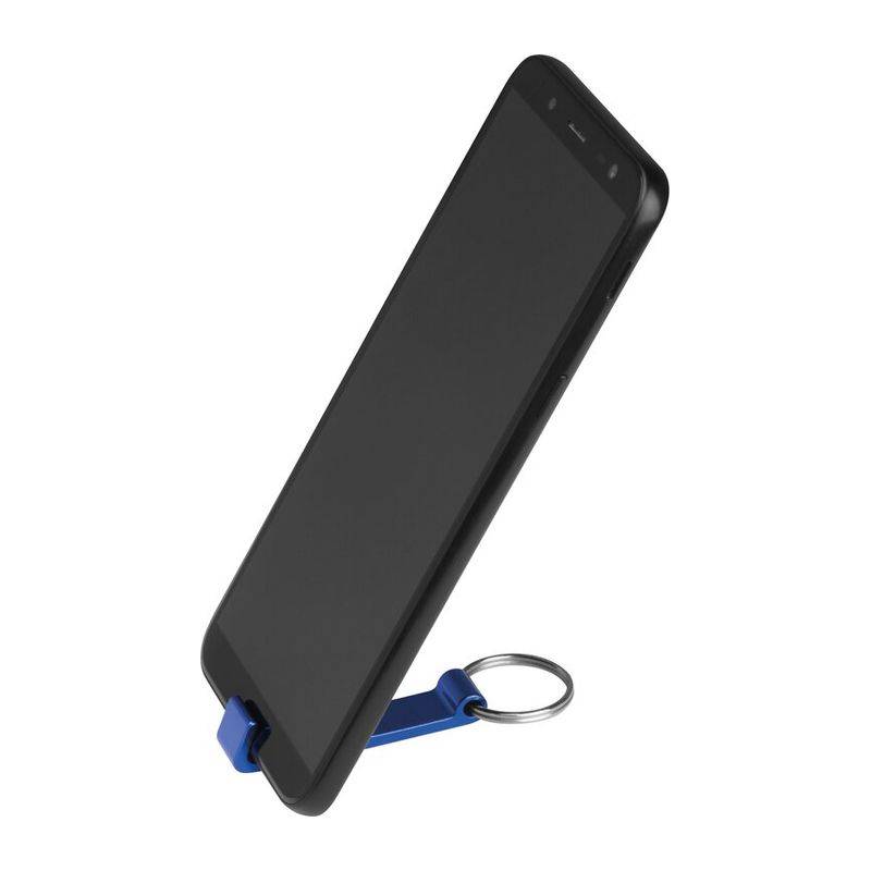 Otvárač fliaš a držiak na mobil s kľúčenkou, modrá Otvárač fliaš a držiak na mobil s kľúčenkou, modrá