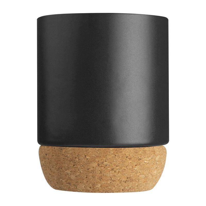 Keramický šálek s korkem, 380ml, černá Keramický šálek s korkem, 380ml, černá