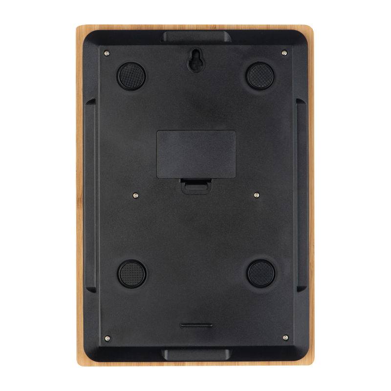 Kuchyňská váha z bambusu s černým displejem, hnědá béžová Kuchyňská váha z bambusu s černým displejem, hnědá béžová