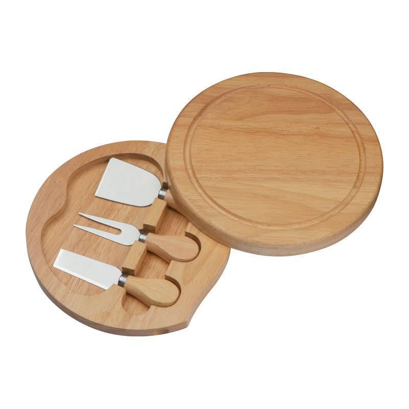 Dřevěná sada na sýr, hnědá béžová Dřevěná sada na sýr, hnědá béžová