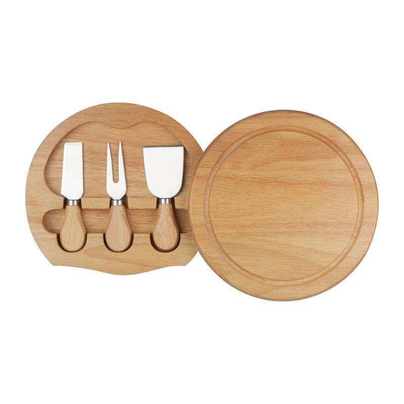 Dřevěná sada na sýr, hnědá béžová Dřevěná sada na sýr, hnědá béžová