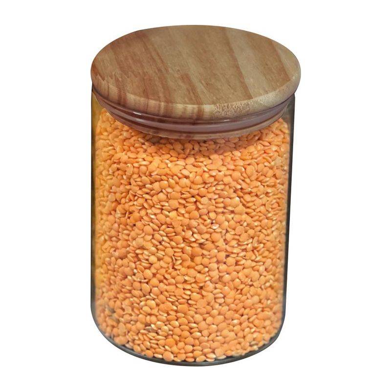 Skladovací dóza z borosilikátového skla s víčkem, 700ml, vícebarevná Skladovací dóza z borosilikátového skla s víčkem, 700ml, vícebarevná