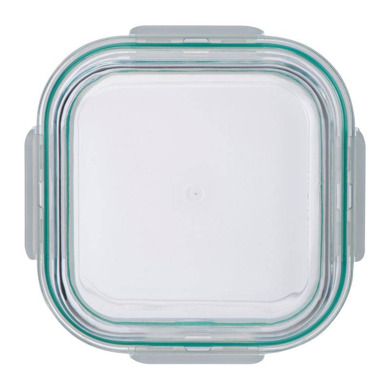 Sklenený obedár s uzamykateľným vekom, viacfarebná Sklenený obedár s uzamykateľným vekom, viacfarebná