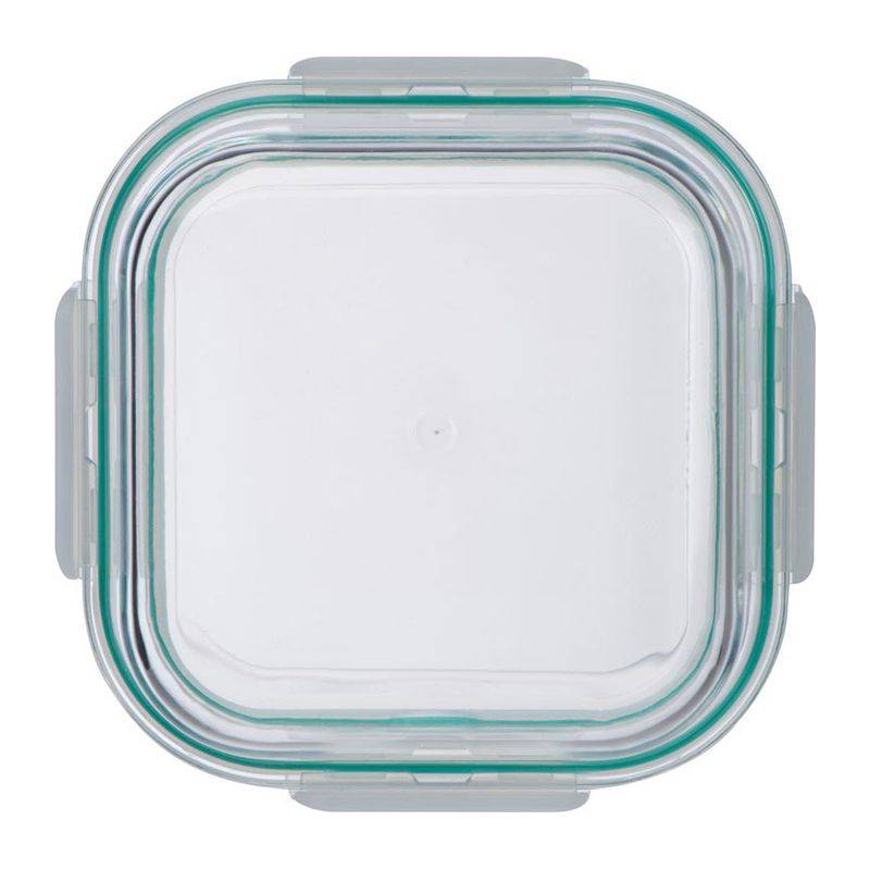 Sklenený obedár s uzamykateľným vekom, viacfarebná Sklenený obedár s uzamykateľným vekom, viacfarebná