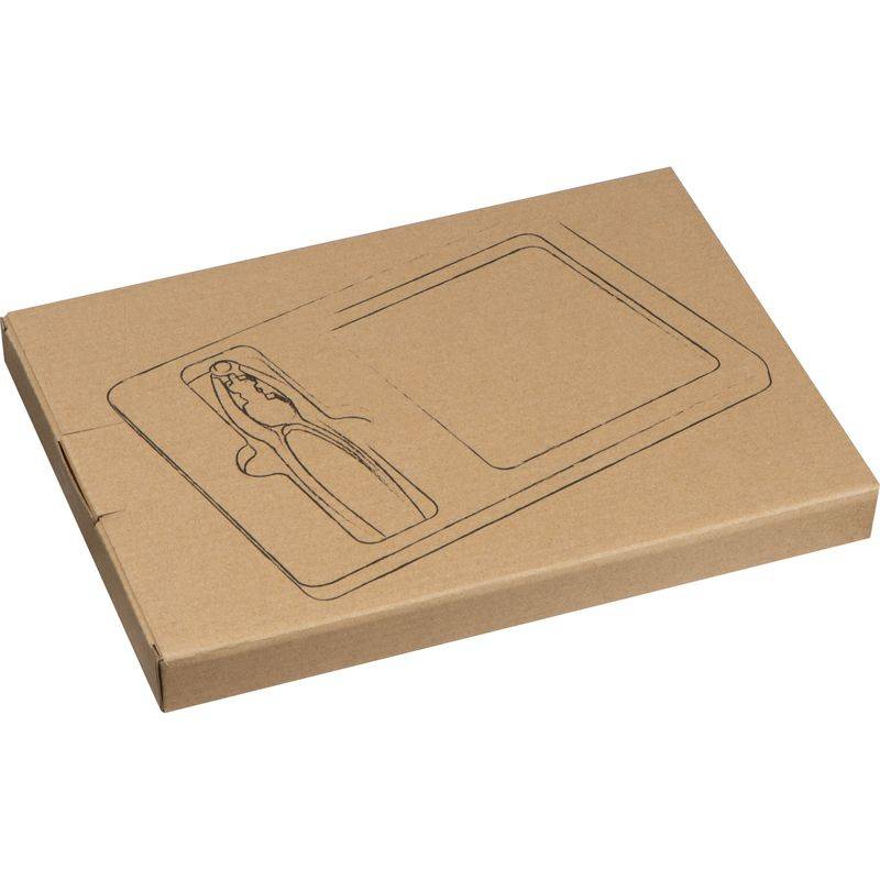 Luskáčik s bambusovým tanierom, hnedá béžová Luskáčik s bambusovým tanierom, hnedá béžová