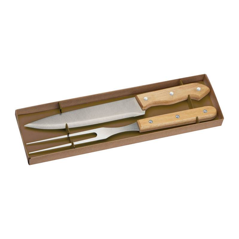Sada príborov na mäso, hnedá béžová Sada príborov na mäso, hnedá béžová