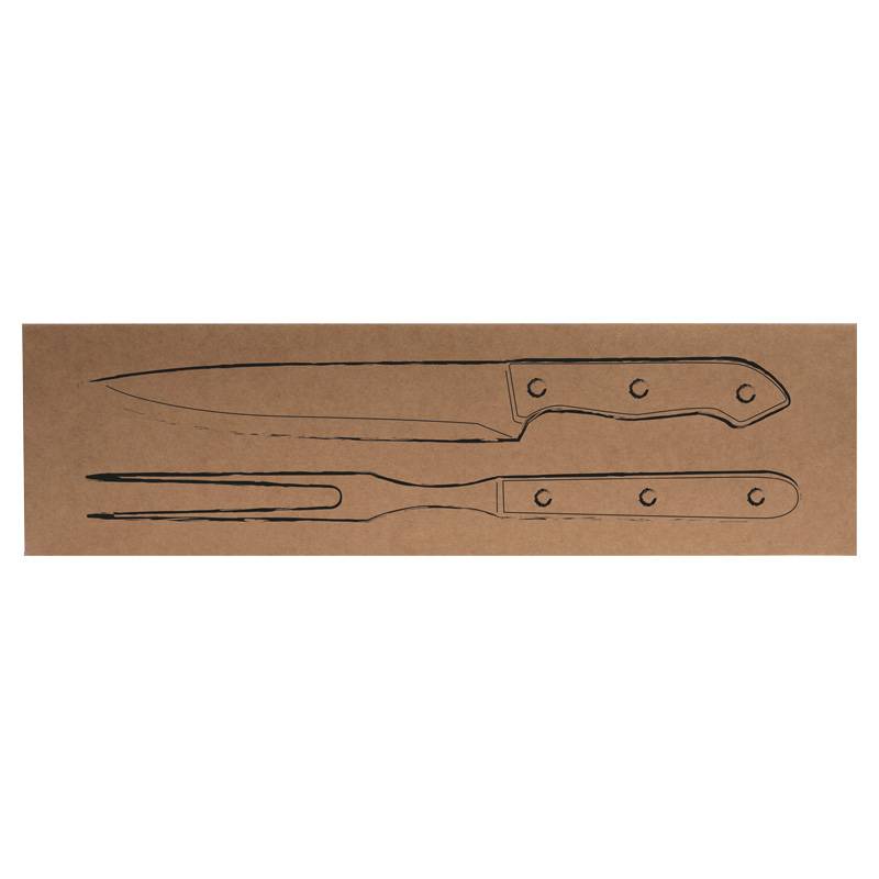 Sada príborov na mäso, hnedá béžová Sada príborov na mäso, hnedá béžová