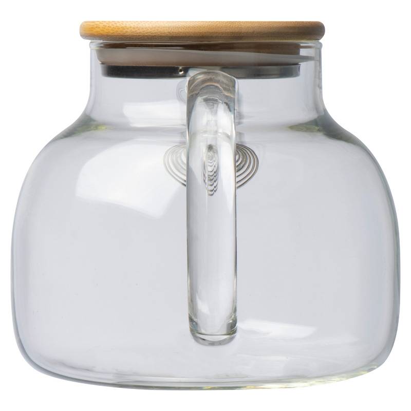 Sklenený džbán s bambusovým viečkom, 1 000 ml, viacfarebná Sklenený džbán s bambusovým viečkom, 1 000 ml, viacfarebná