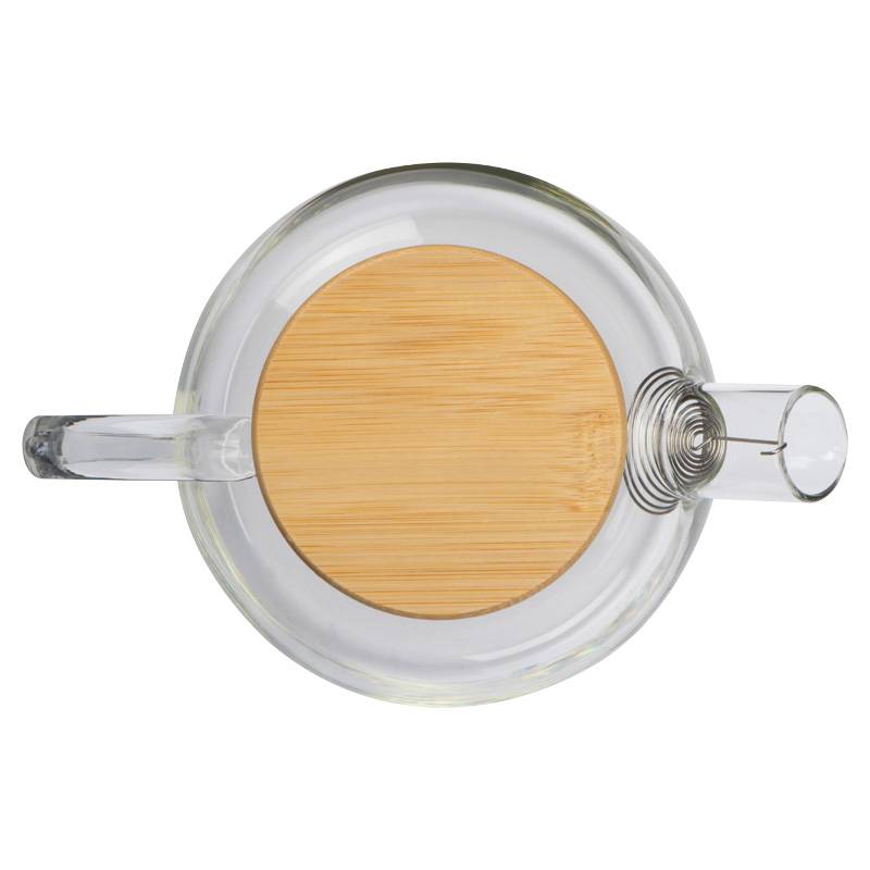 Sklenený džbán s bambusovým viečkom, 1 000 ml, viacfarebná Sklenený džbán s bambusovým viečkom, 1 000 ml, viacfarebná