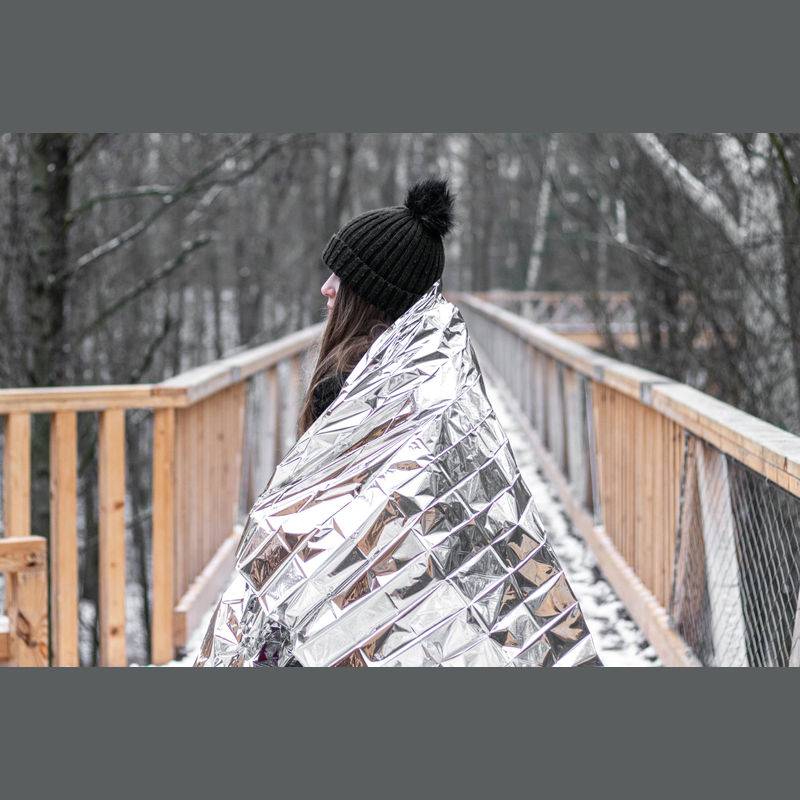 Hliníková izolační deka v sáčku, šedá Hliníková izolační deka v sáčku, šedá