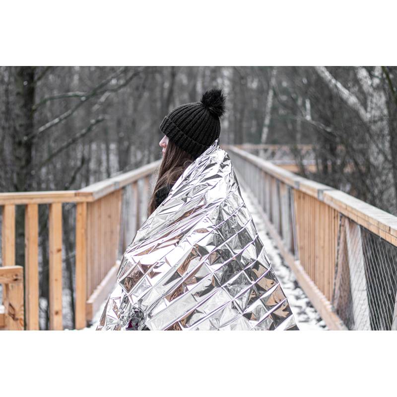 Hliníková izolační deka v sáčku, šedá Hliníková izolační deka v sáčku, šedá