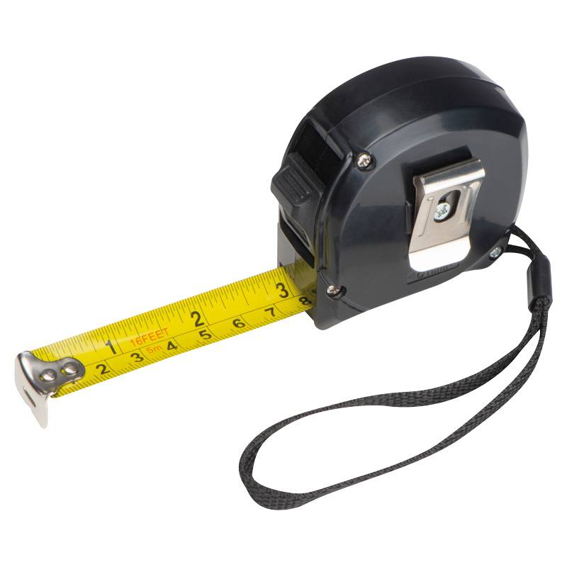 Svinovací metr s bambusovou aplikací, černá Svinovací metr s bambusovou aplikací, černá