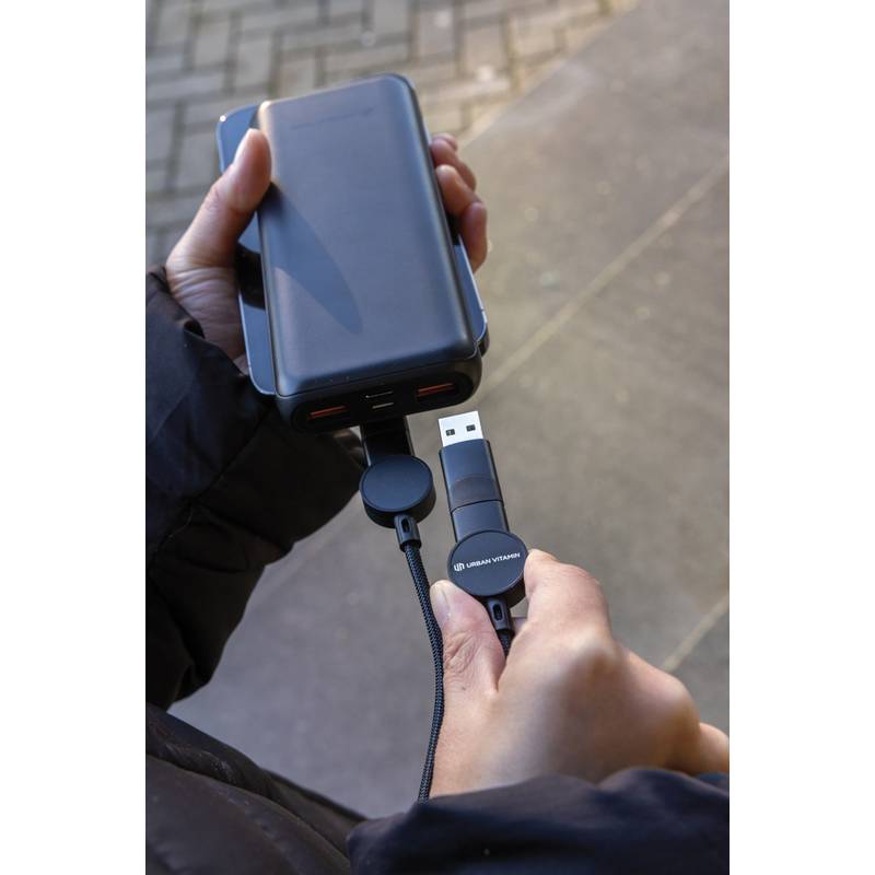 Nabíjecí kabel 6 v 1 Oakland 1,2m 60W, černá Nabíjecí kabel 6 v 1 Oakland 1,2m 60W, černá