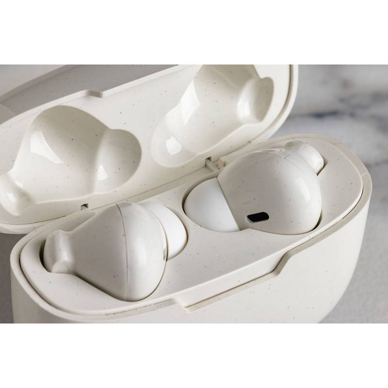 TWS slúchadlá Liberty Pro z RCS recykl. plastu, biela TWS slúchadlá Liberty Pro z RCS recykl. plastu, biela