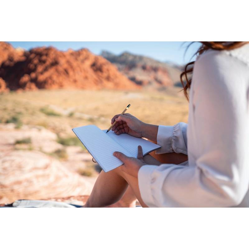 Nekonečná tužka s gumou z FSC® bambusu, hnědá Nekonečná tužka s gumou z FSC® bambusu, hnědá