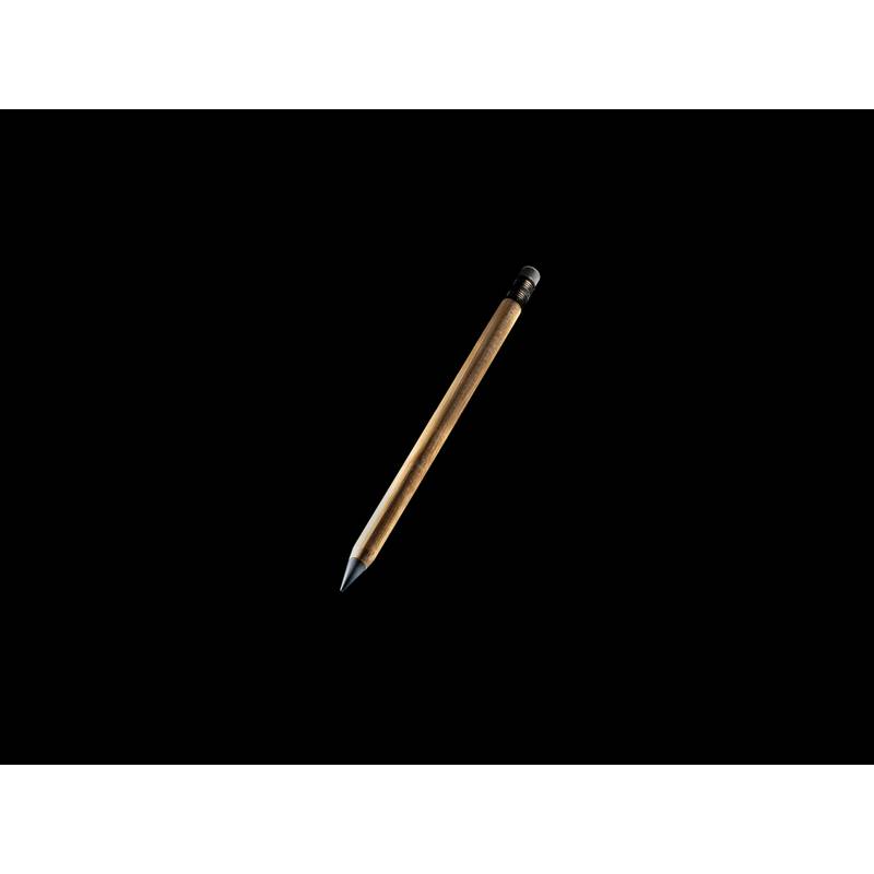 Nekonečná tužka s gumou z FSC® bambusu, hnědá Nekonečná tužka s gumou z FSC® bambusu, hnědá