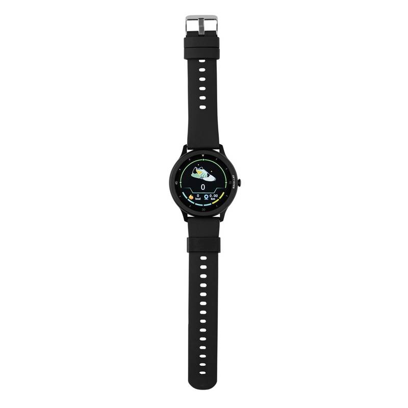Chytré hodinky Swiss Peak z RCS recykl. TPU, čierna
