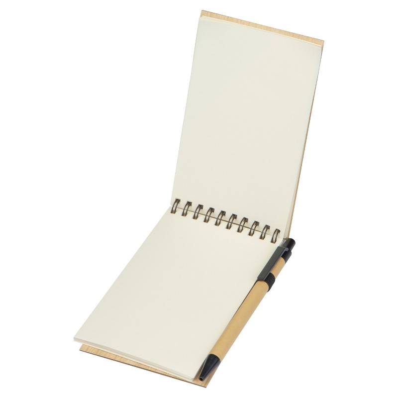 Bambusový poznámkový blok, hnedá béžová Bambusový poznámkový blok, hnedá béžová