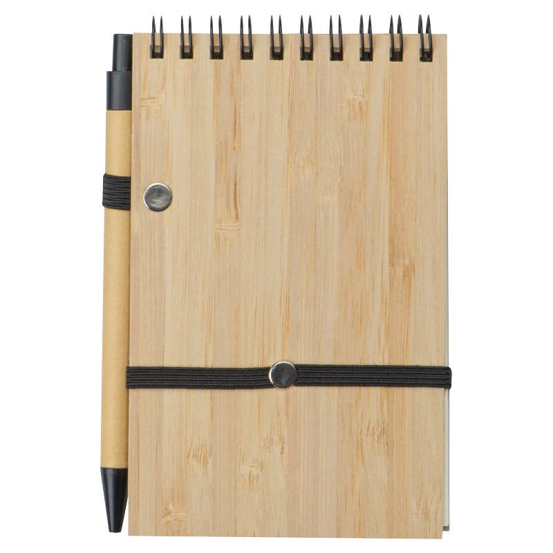 Bambusový poznámkový blok, hnedá béžová Bambusový poznámkový blok, hnedá béžová