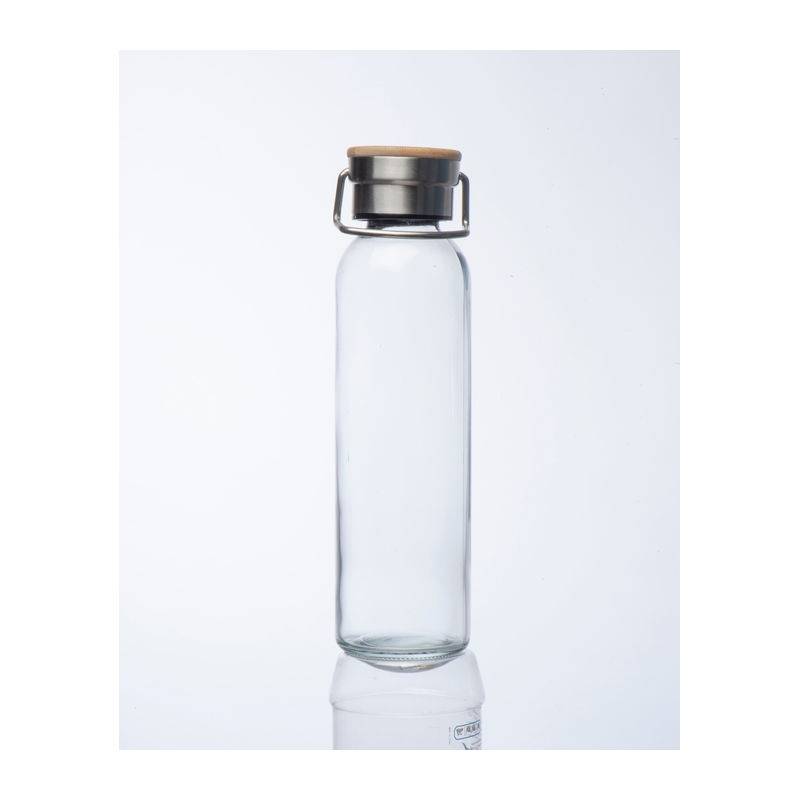 Skleněná láhev s neoprenovým krytem, ??600 ml, černá Skleněná láhev s neoprenovým krytem, ??600 ml, černá