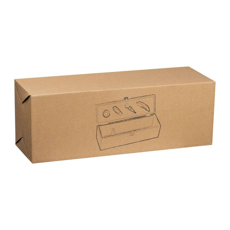 Dřevěná krabice na víno, hnědá béžová Dřevěná krabice na víno, hnědá béžová