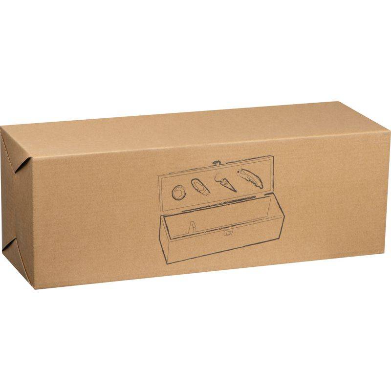 Dřevěná krabice na víno, hnědá béžová Dřevěná krabice na víno, hnědá béžová