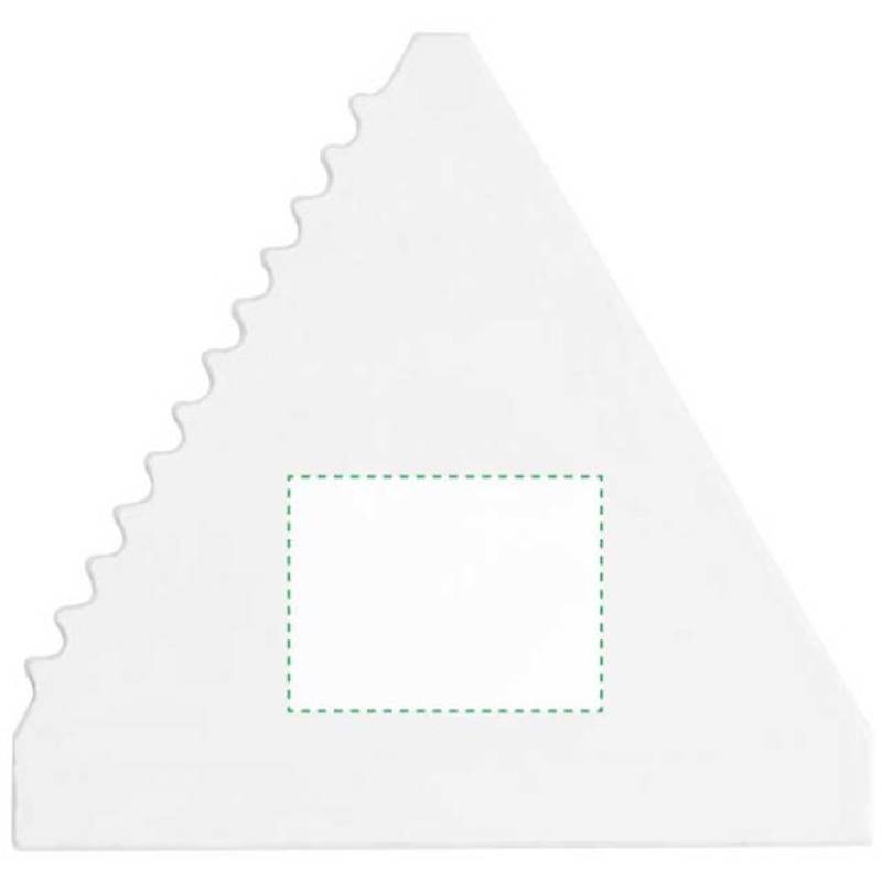 ŠKRABKA trojuholníková plastová škrabka, biela ŠKRABKA trojuholníková plastová škrabka, biela