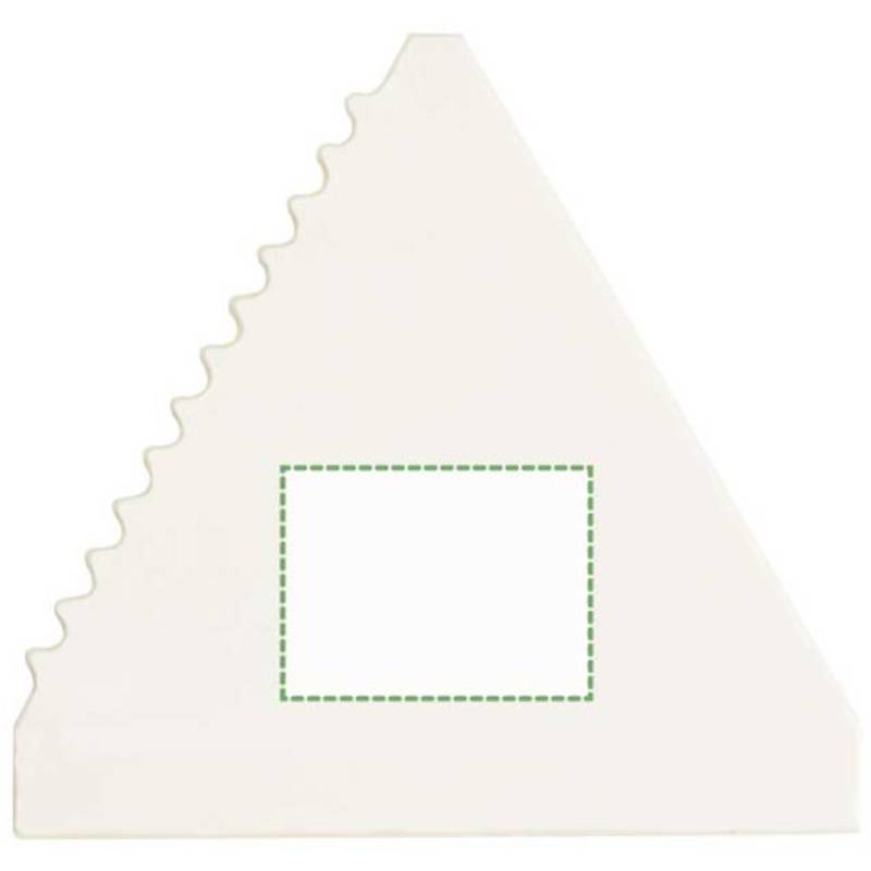 ŠKRABKA trojuholníková plastová škrabka, biela ŠKRABKA trojuholníková plastová škrabka, biela