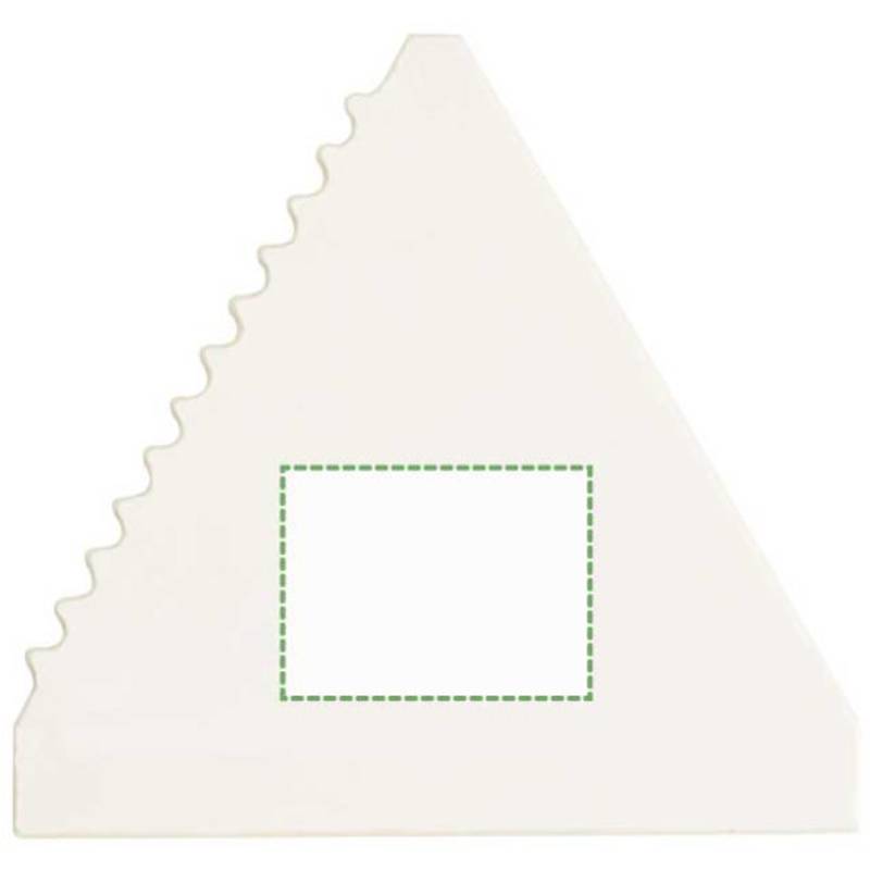 ŠKRABKA trojuholníková plastová škrabka, biela ŠKRABKA trojuholníková plastová škrabka, biela