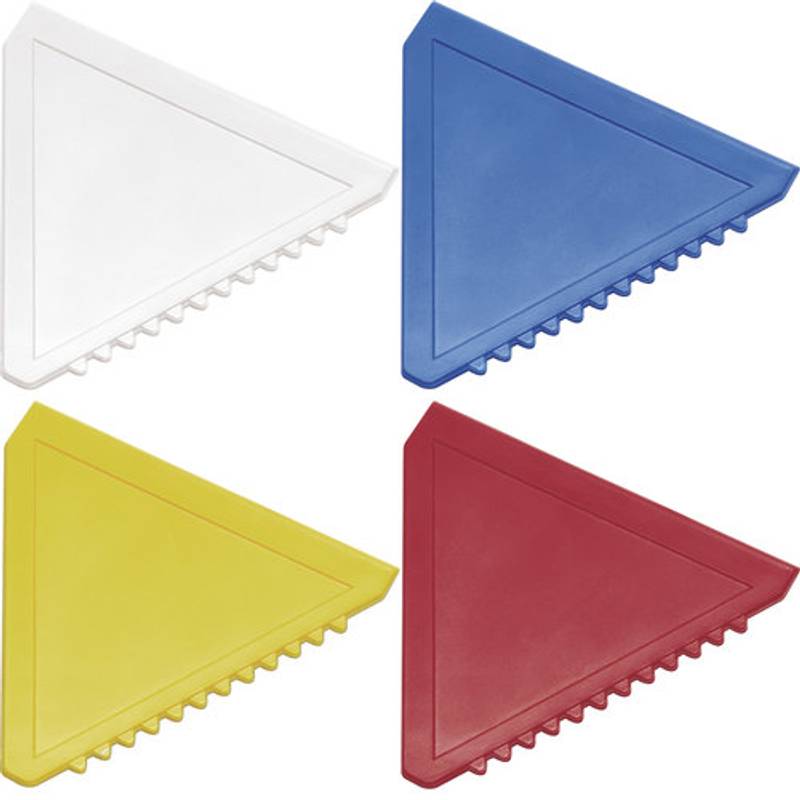 ŠKRABKA trojuholníková plastová škrabka, biela ŠKRABKA trojuholníková plastová škrabka, biela