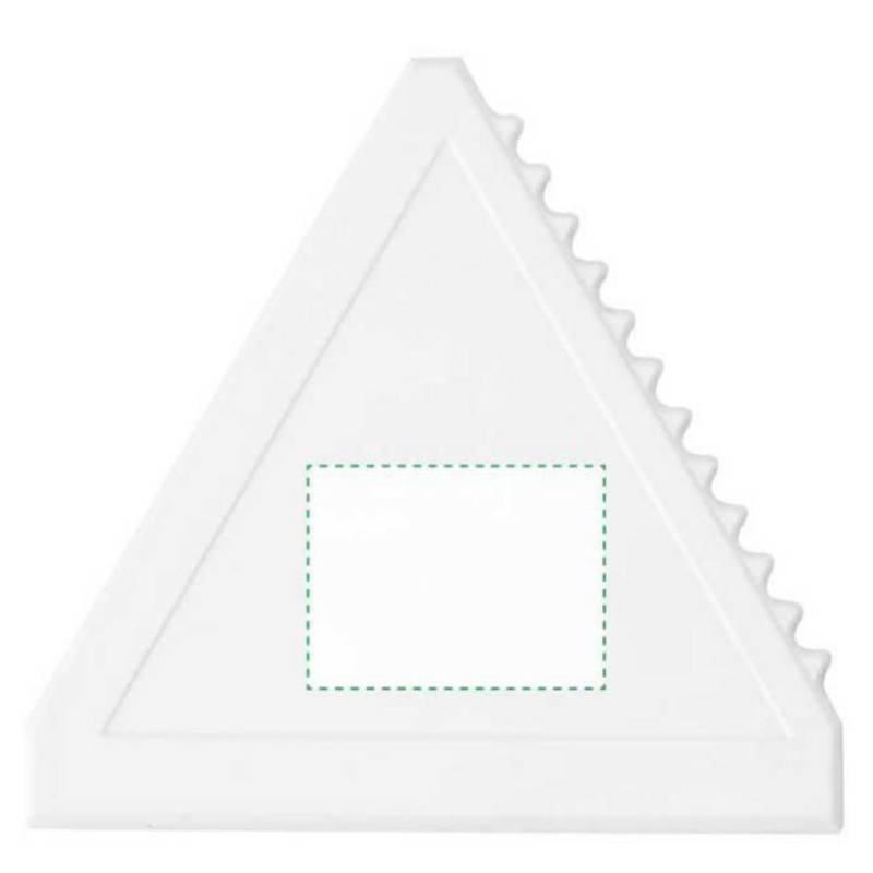 ŠKRABKA trojuholníková plastová škrabka, biela ŠKRABKA trojuholníková plastová škrabka, biela