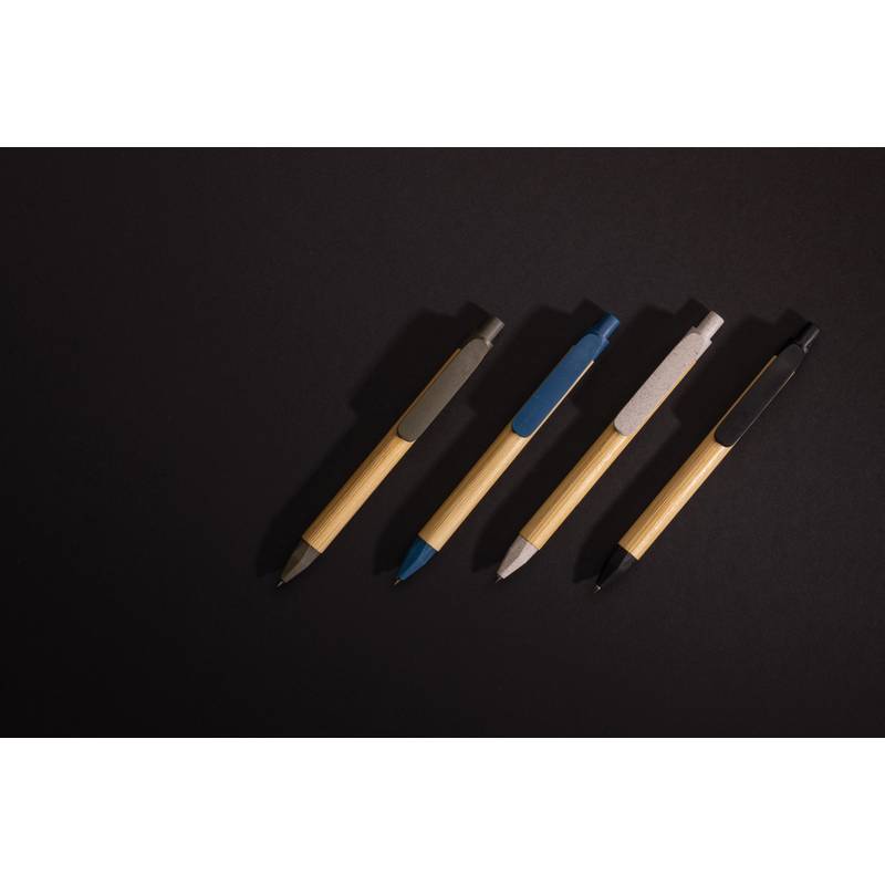 Guľôčkové pero z recyklovaného papiera, čierna Guľôčkové pero z recyklovaného papiera, čierna