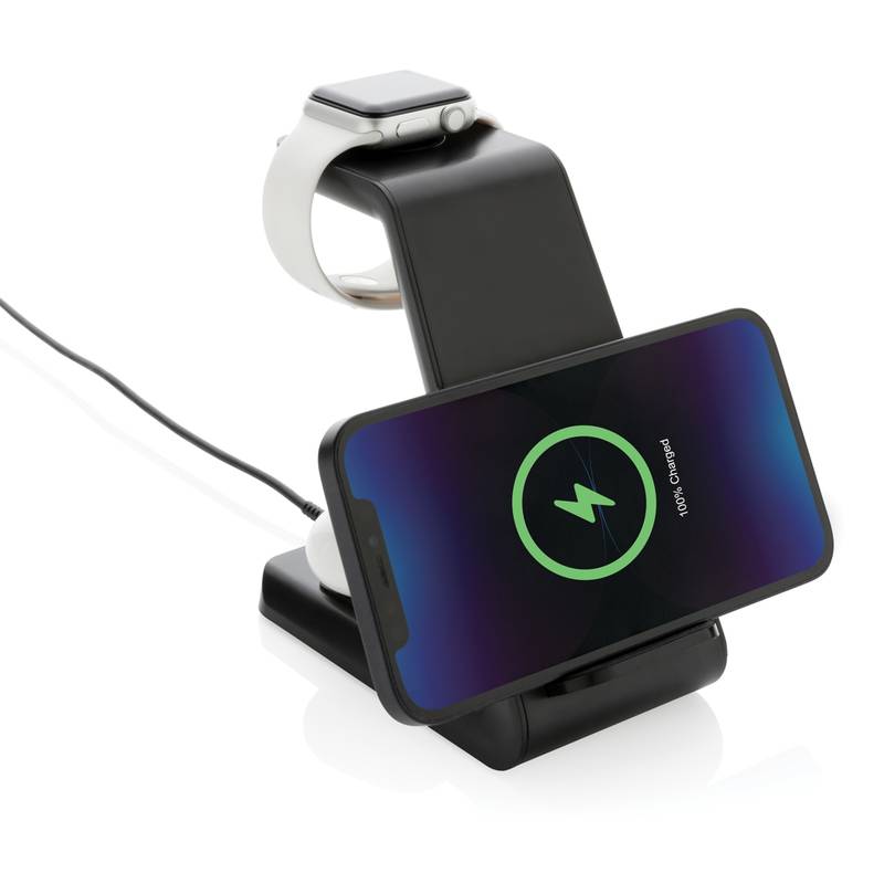 Bezdrôtová nabíjačka Urban Vitamin Fairfield 3v1 z RCS RABS, čierna Bezdrôtová nabíjačka Urban Vitamin Fairfield 3v1 z RCS RABS, čierna