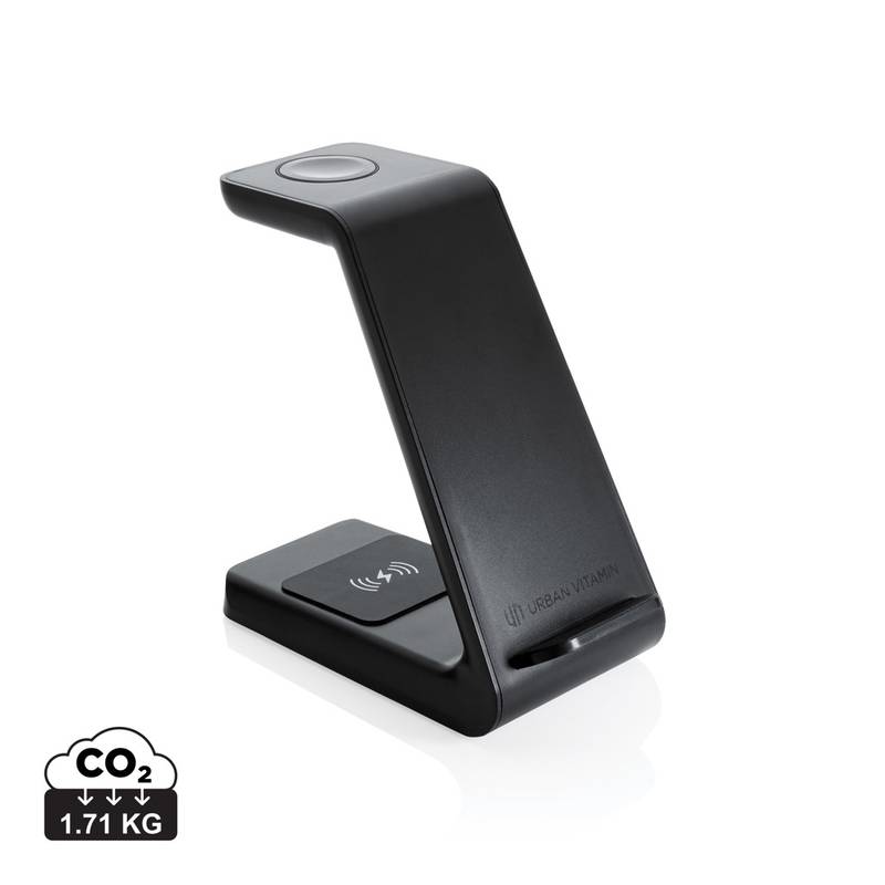 Bezdrôtová nabíjačka Urban Vitamin Fairfield 3v1 z RCS RABS, čierna Bezdrôtová nabíjačka Urban Vitamin Fairfield 3v1 z RCS RABS, čierna