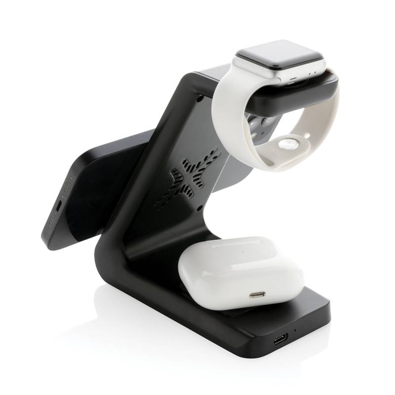 Bezdrôtová nabíjačka Urban Vitamin Fairfield 3v1 z RCS RABS, čierna Bezdrôtová nabíjačka Urban Vitamin Fairfield 3v1 z RCS RABS, čierna