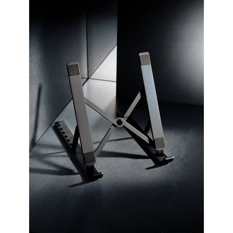 Stojanček na tablet/notebook Terra z RCS recykl. hliníka, sivá Stojanček na tablet/notebook Terra z RCS recykl. hliníka, sivá