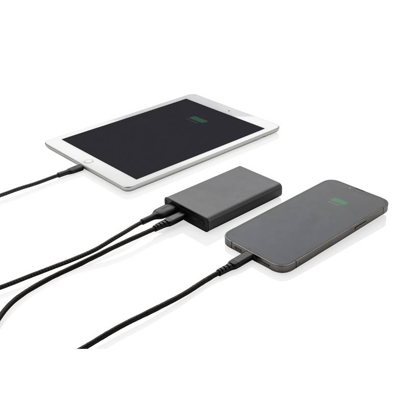 Powerbanka Terra 5 000mAh z RCS rec. hliníka a ABS, sivá Powerbanka Terra 5 000mAh z RCS rec. hliníka a ABS, sivá