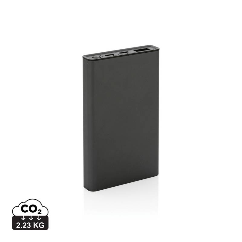 Powerbanka Terra 5 000mAh z RCS rec. hliníka a ABS, sivá Powerbanka Terra 5 000mAh z RCS rec. hliníka a ABS, sivá