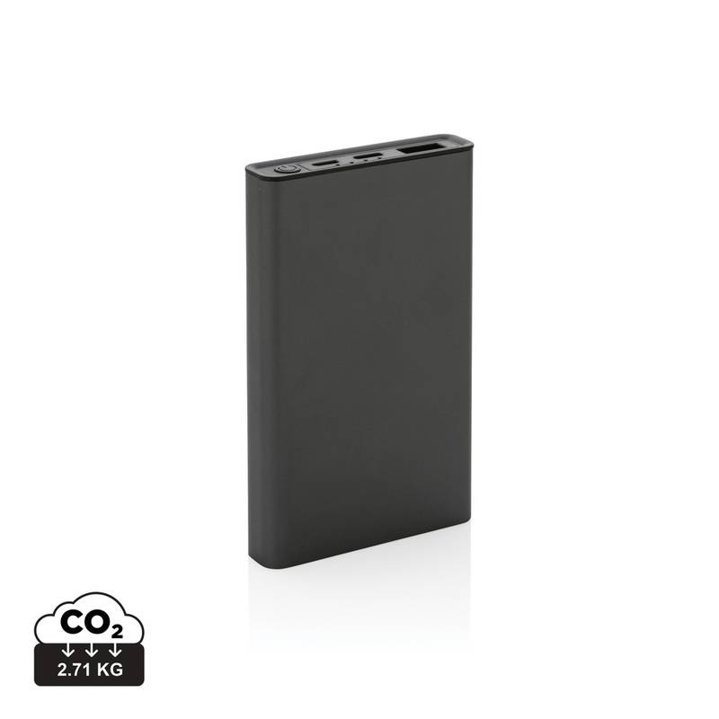 Powerbanka Terra 5 000mAh z RCS rec. hliníka a ABS, sivá Powerbanka Terra 5 000mAh z RCS rec. hliníka a ABS, sivá