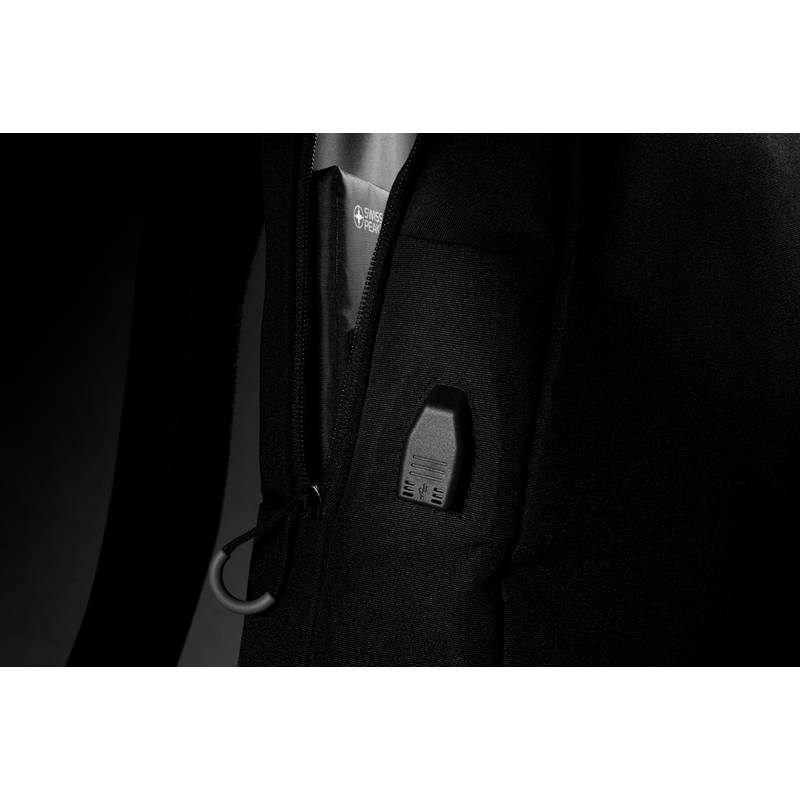 "RFID USB batoh na 15,6"" notebook Swiss Peak z RPET AWARE™, černá" "RFID USB batoh na 15,6"" notebook Swiss Peak z RPET AWARE™, černá"