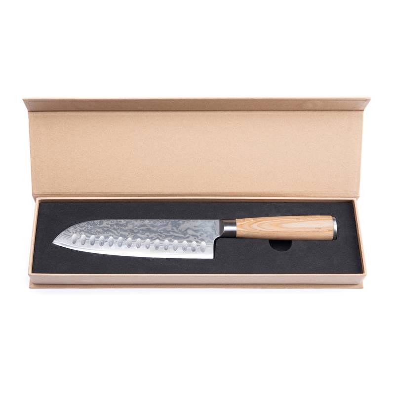 Nôž VINGA Hattasan Damascus Santoku, sivá strieborná Nôž VINGA Hattasan Damascus Santoku, sivá strieborná