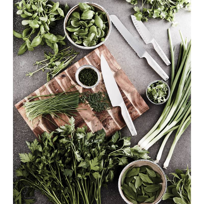 Nôž VINGA Hattasan Santoku, sivá strieborná Nôž VINGA Hattasan Santoku, sivá strieborná