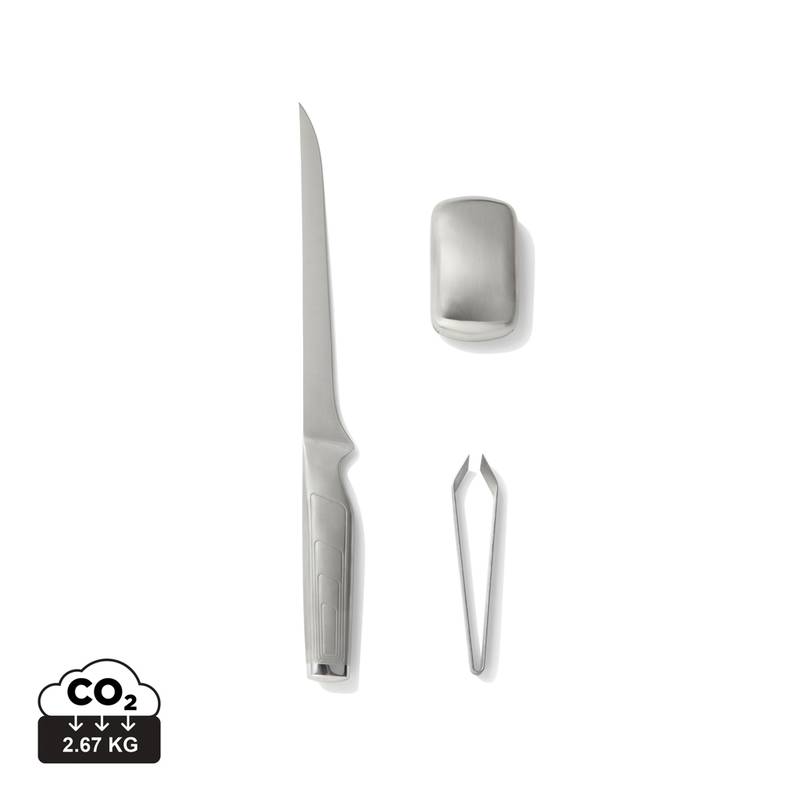 Filetovací souprava VINGA Hattasan, šedá stříbrná Filetovací souprava VINGA Hattasan, šedá stříbrná