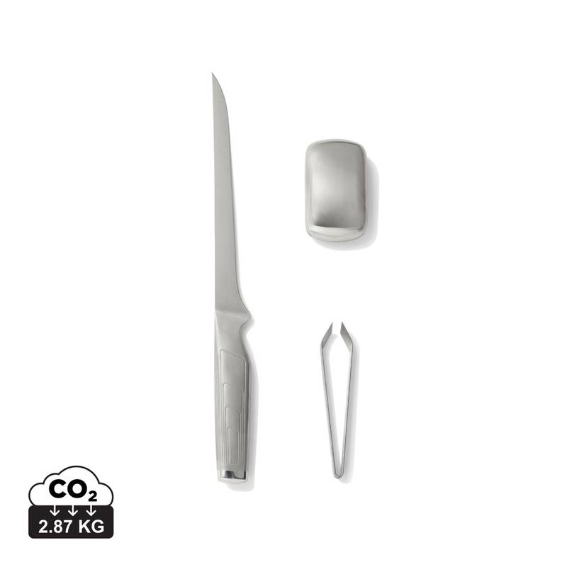 Filetovací souprava VINGA Hattasan, šedá stříbrná Filetovací souprava VINGA Hattasan, šedá stříbrná