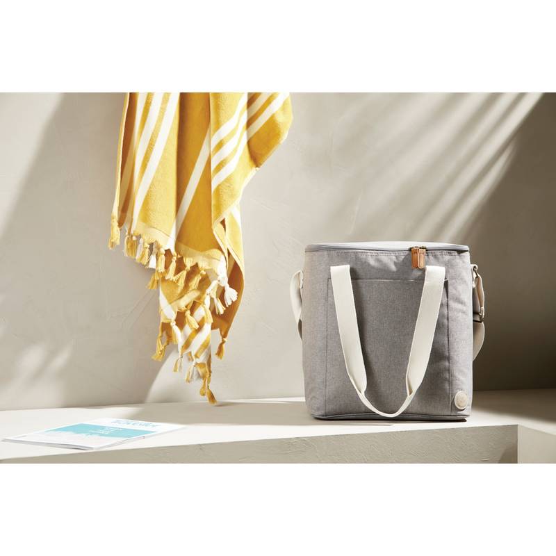 Veľká chladiaca taška VINGA RPET Sortino, sivá Veľká chladiaca taška VINGA RPET Sortino, sivá