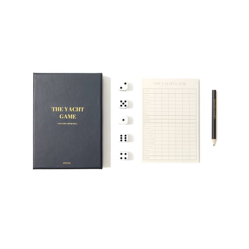 Stolní hra VINGA Yatzy, modrá námořnická Stolní hra VINGA Yatzy, modrá námořnická