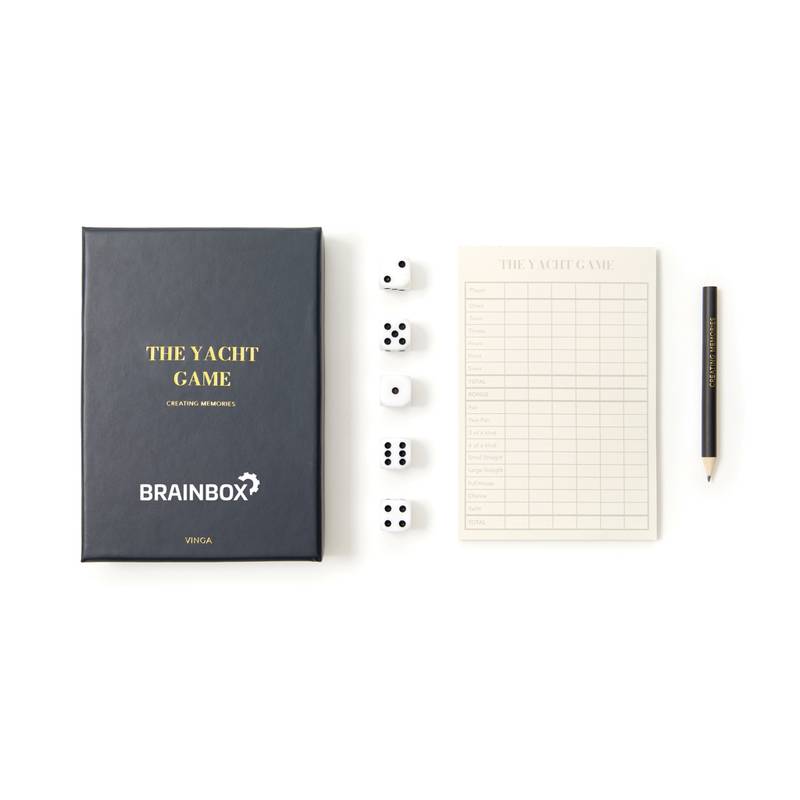 Stolní hra VINGA Yatzy, modrá námořnická Stolní hra VINGA Yatzy, modrá námořnická