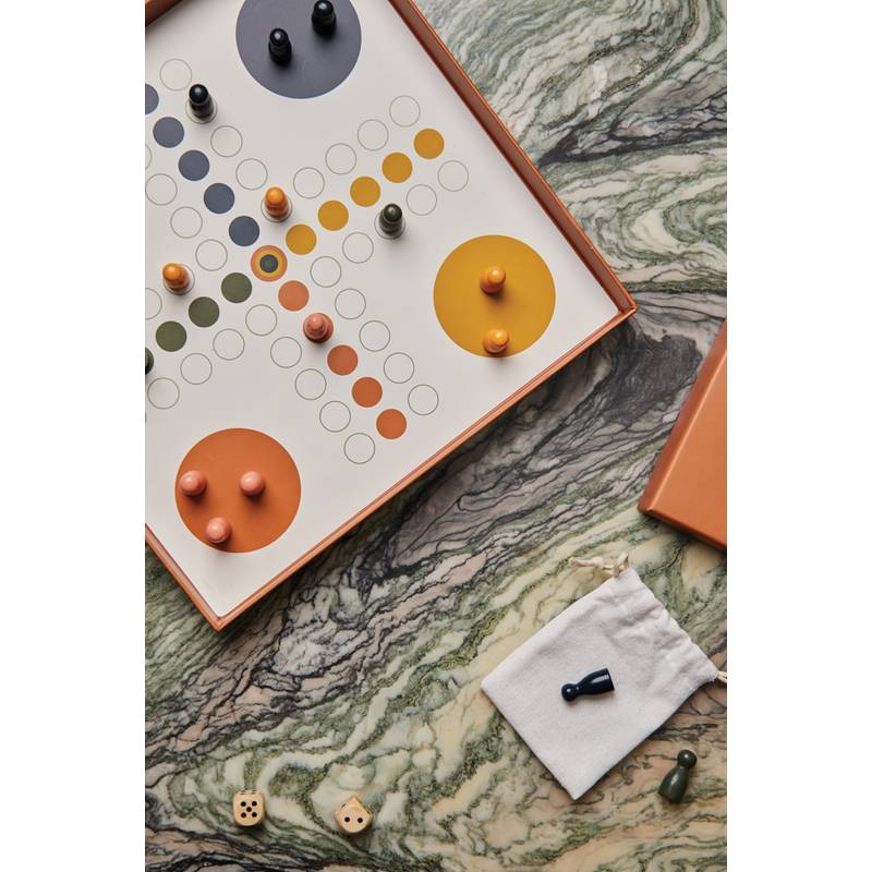 Stolní hra VINGA Ludo, hnědá Stolní hra VINGA Ludo, hnědá