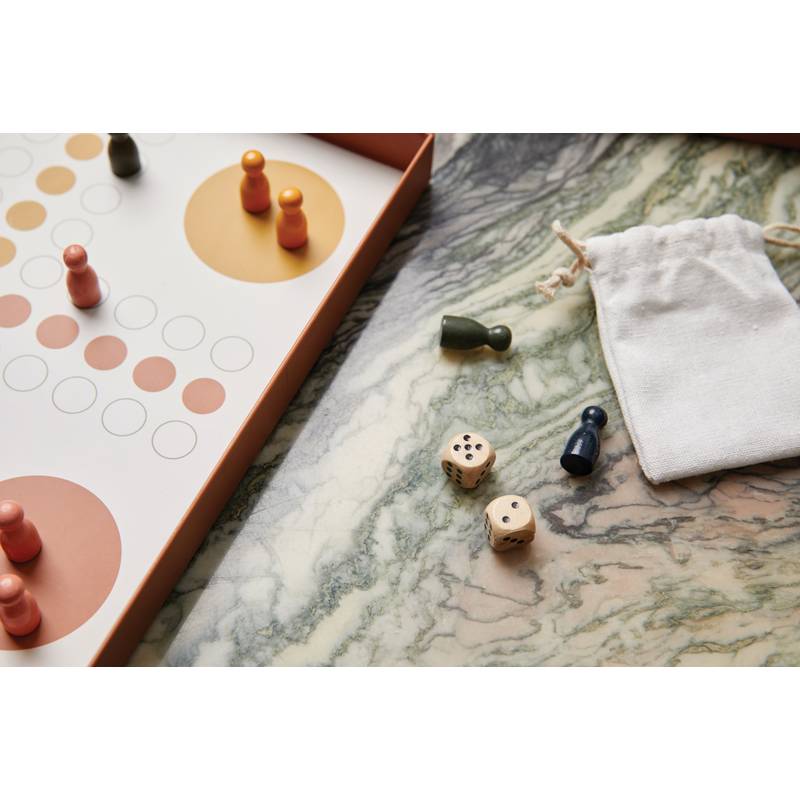 Stolní hra VINGA Ludo, hnědá Stolní hra VINGA Ludo, hnědá